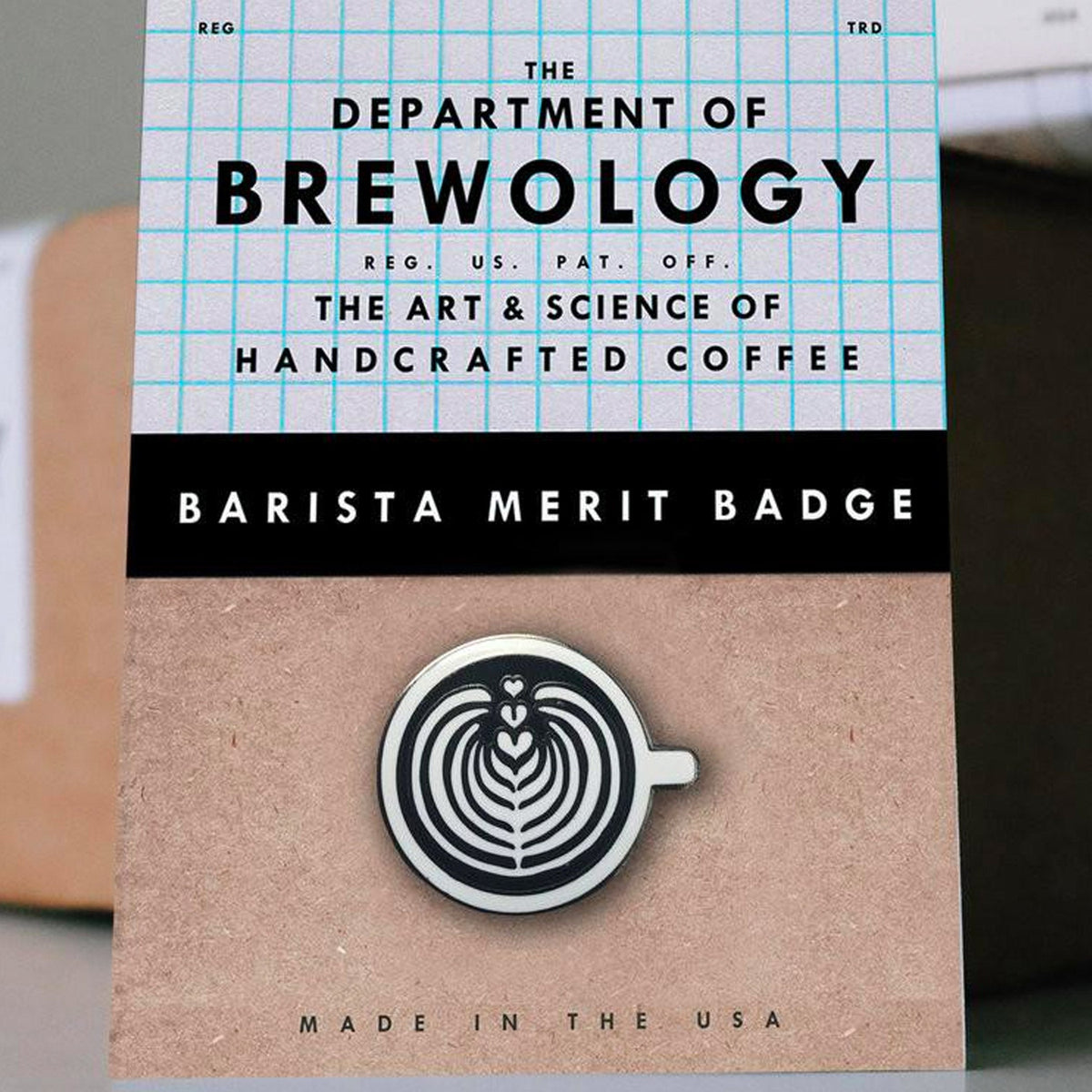 Barista Merit Badge Pins