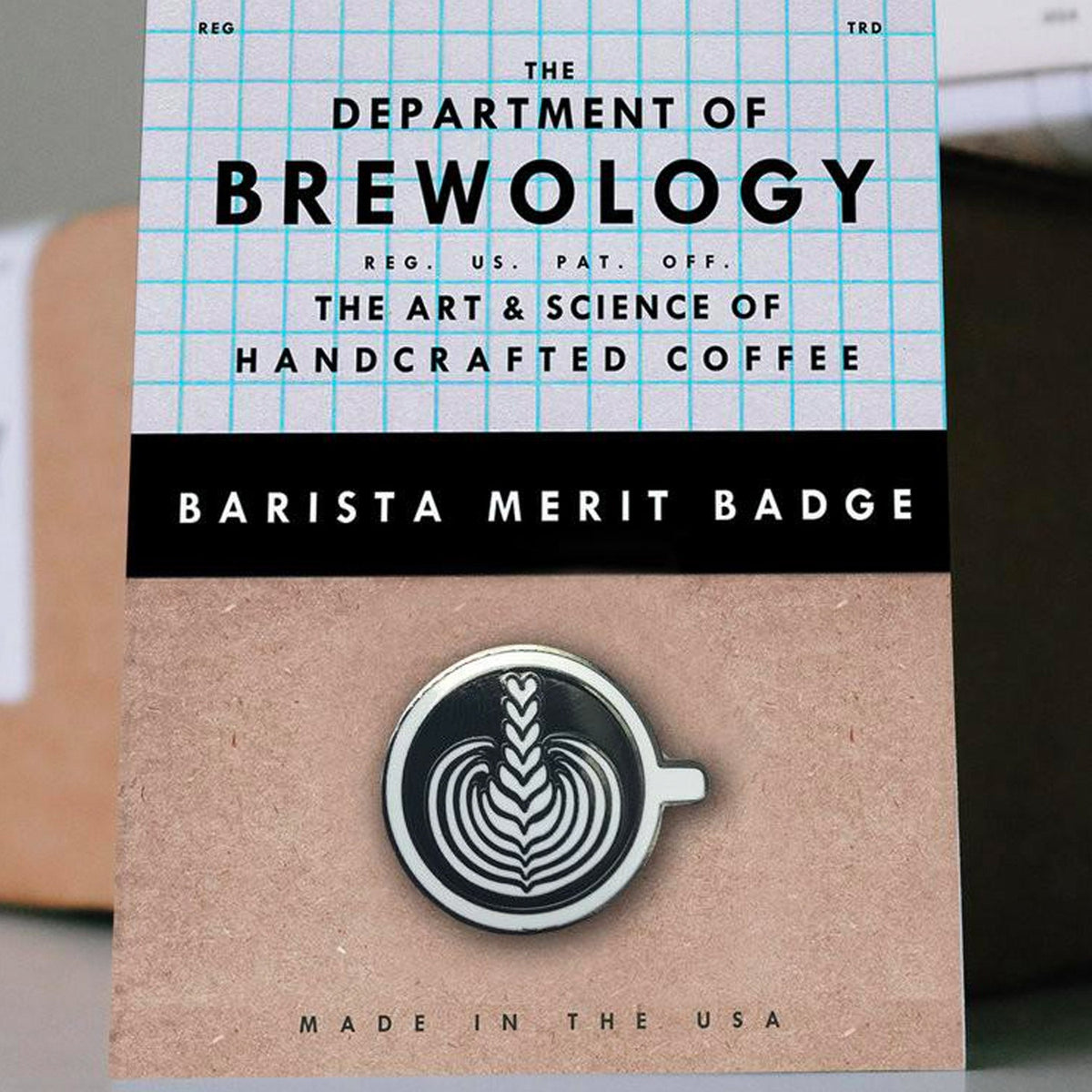 Barista Merit Badge Pins