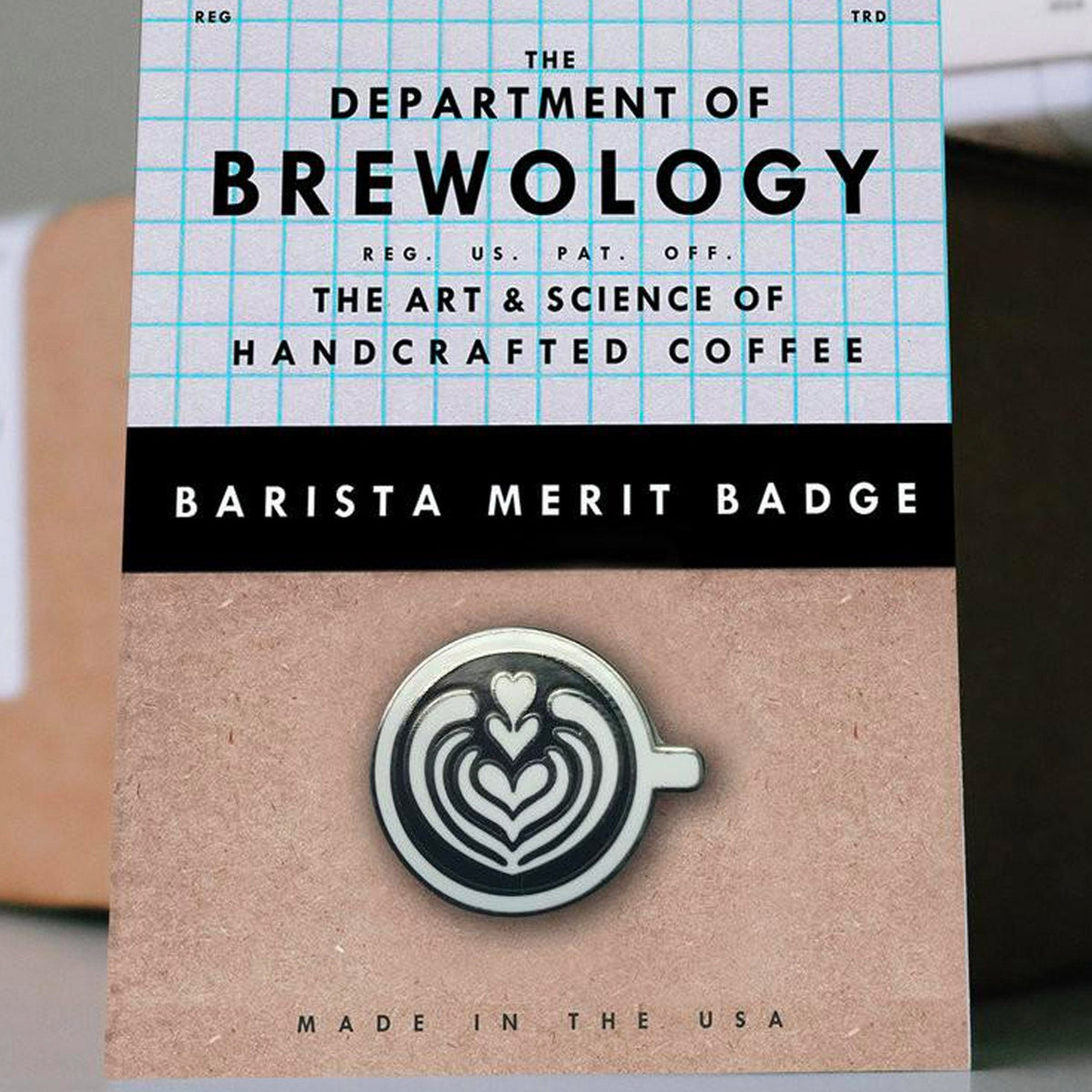Barista Merit Badge Pins