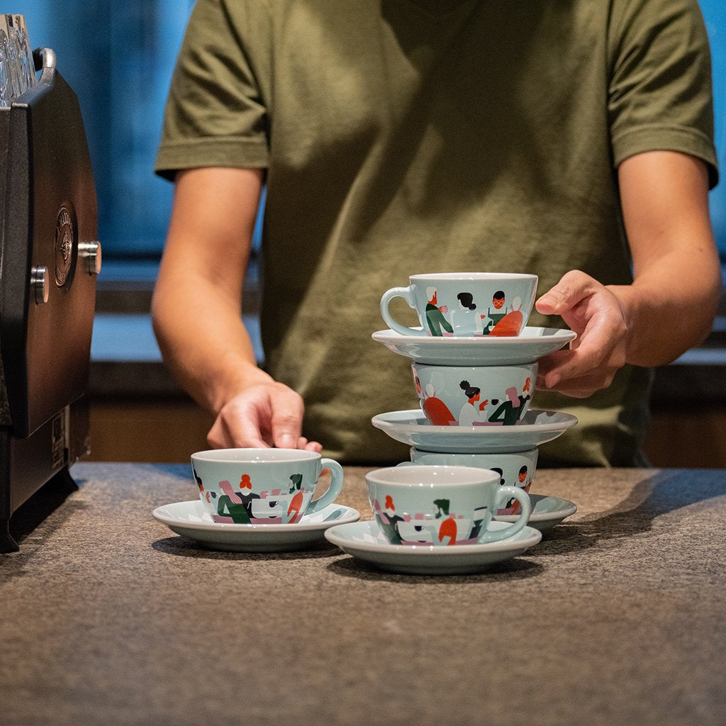 Espresso Bar Flat White Cup &amp; Saucer 150ml