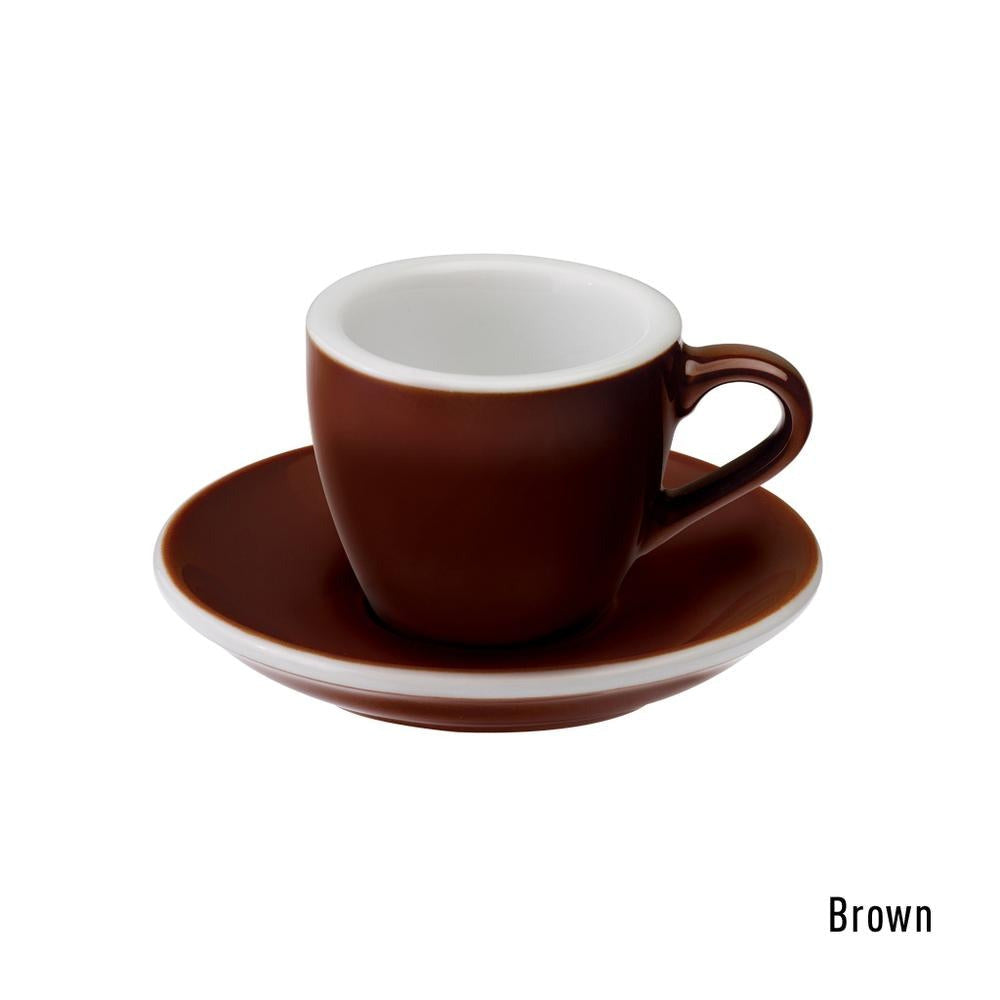 Egg Espresso Cup &amp; Saucer 80 ml
