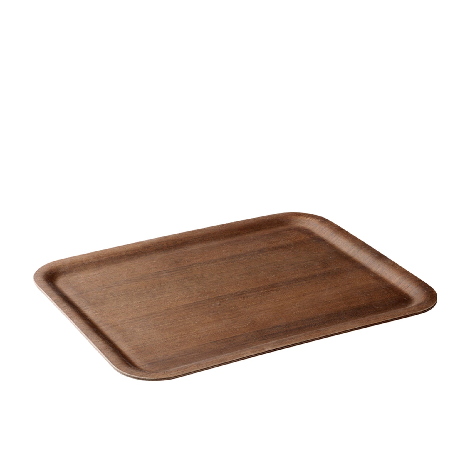 Nonslip Rectangular Tray Teak