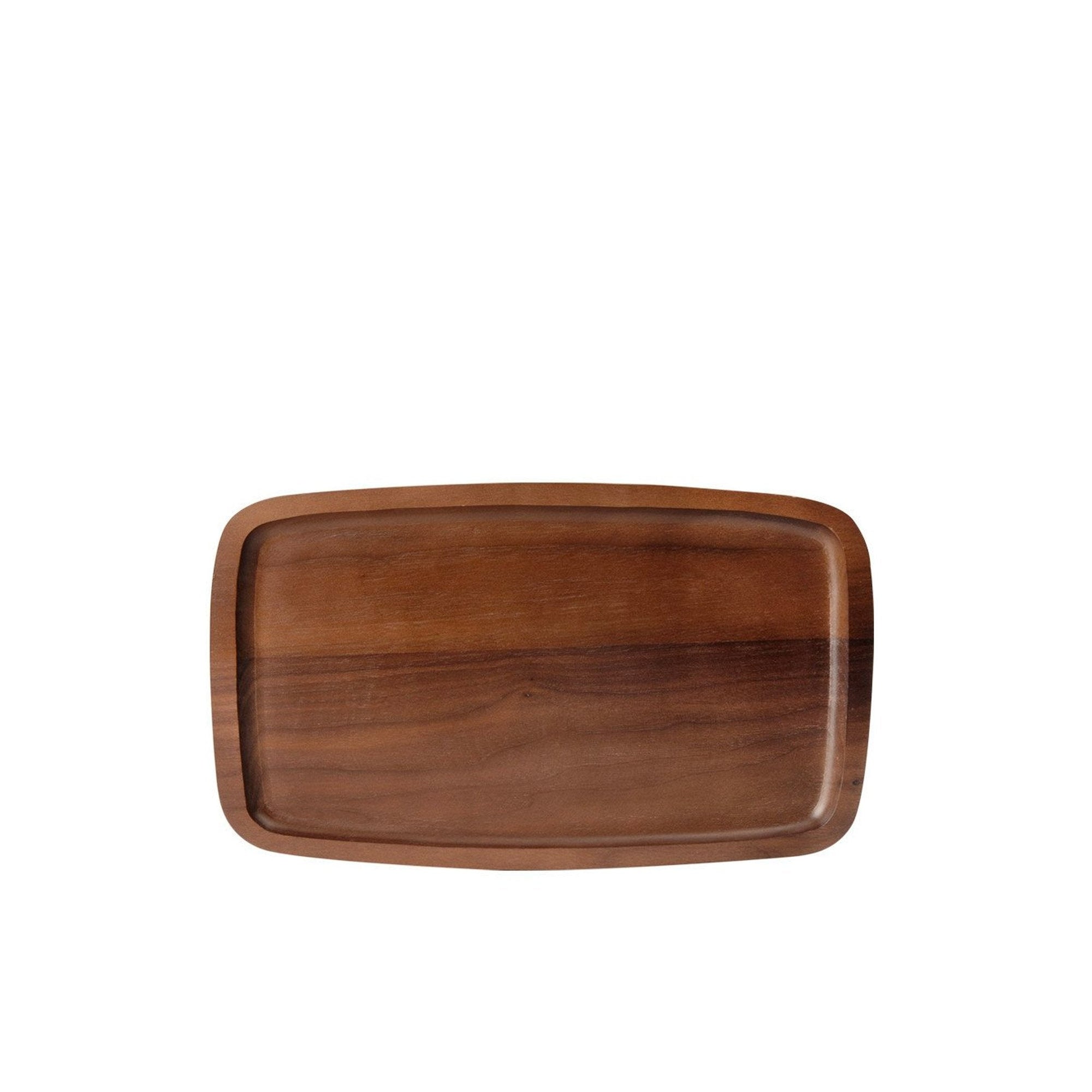 Nordic Tray 30cm Walnut Tea Tray