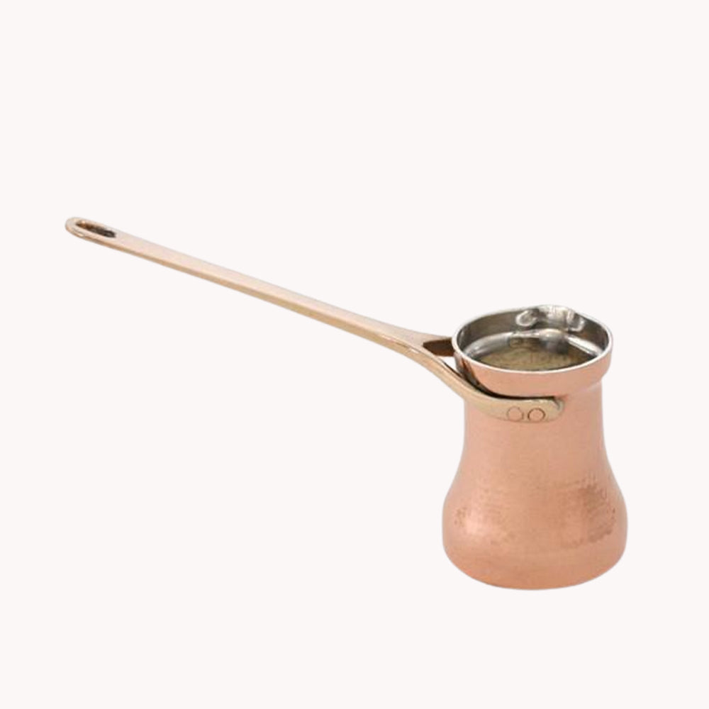 SOY C3G Copper Turkish Coffee Pot (Silver-Lined)