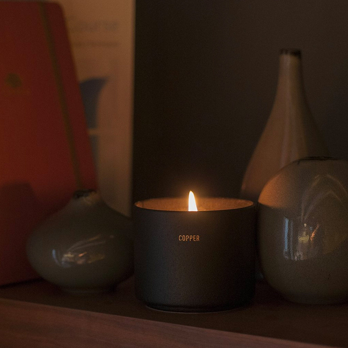 The Candle Scented Candle (Copper) (Black)