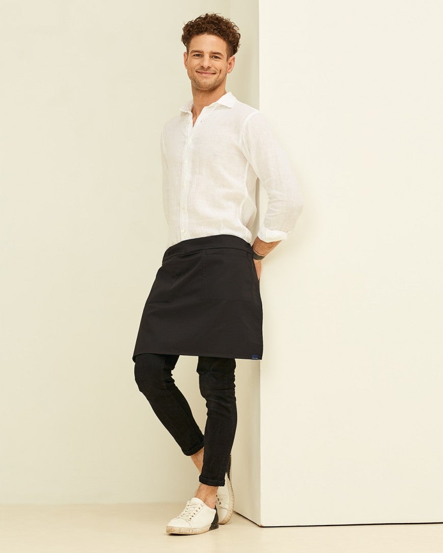 Lucio Verso Black Mini Bistro Apron
