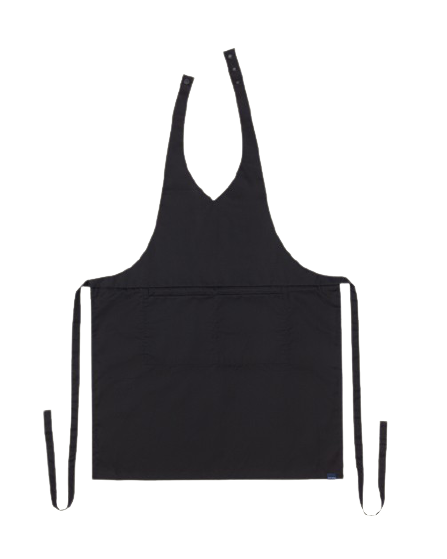 Lucio Verso Black V-Neck Classic Apron