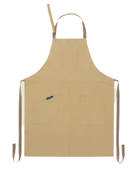 Lucio Verso Dark Beige Classic Apron