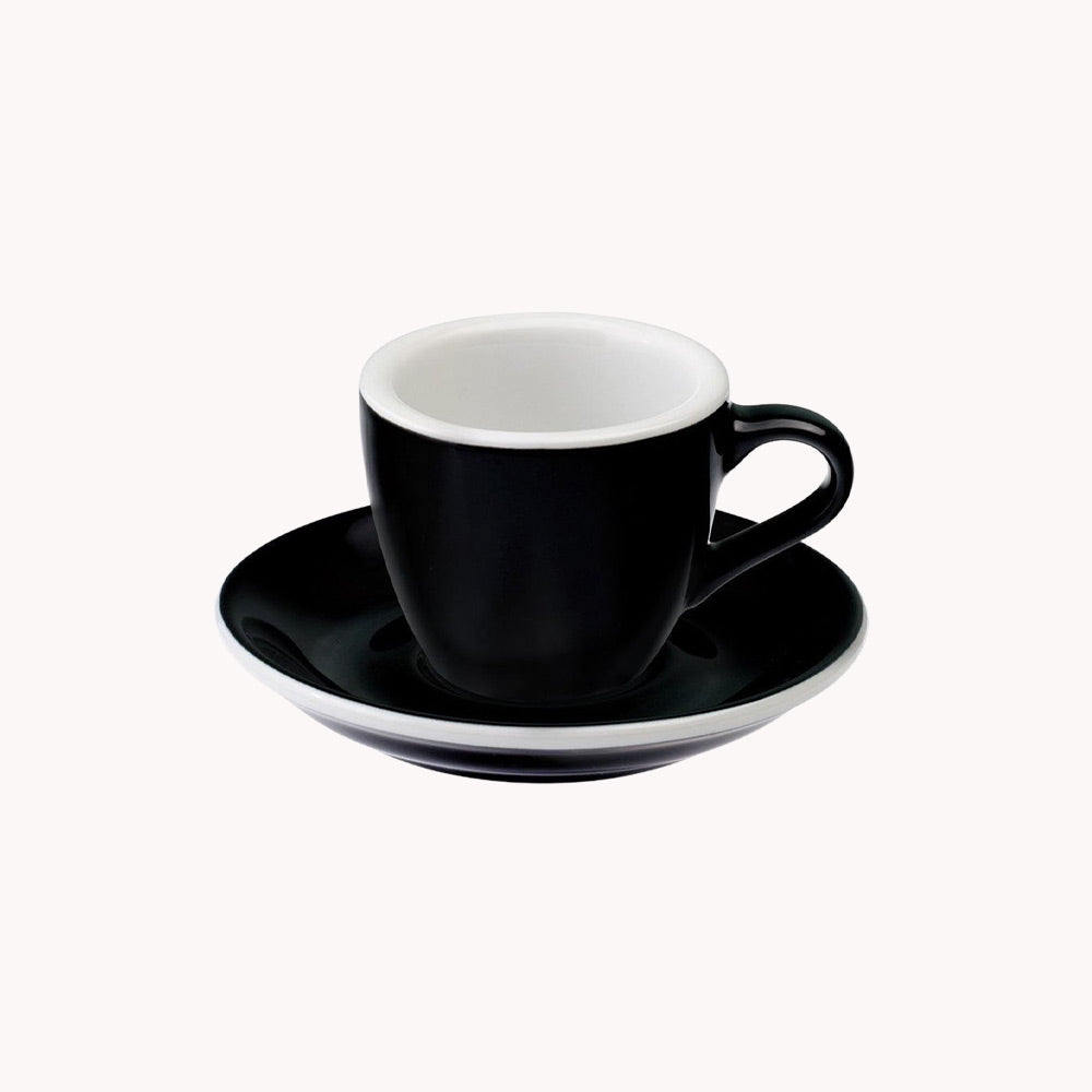 Egg Espresso Cup &amp; Saucer 80 ml
