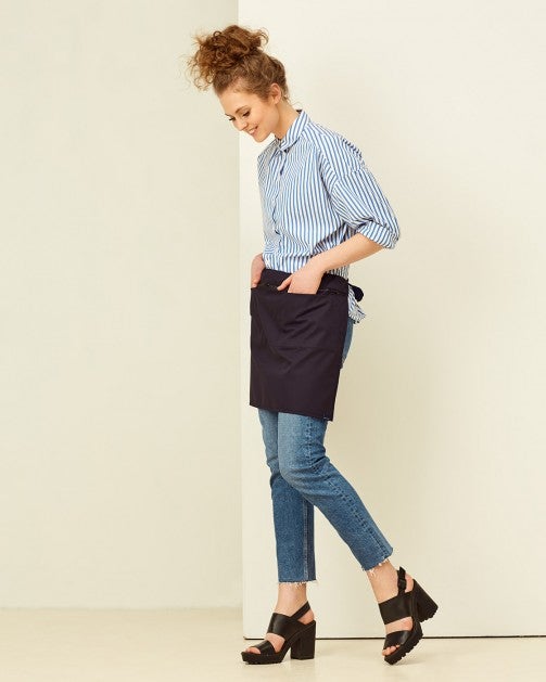 Lucio Verso Midnight Blue Mini Bistro Apron