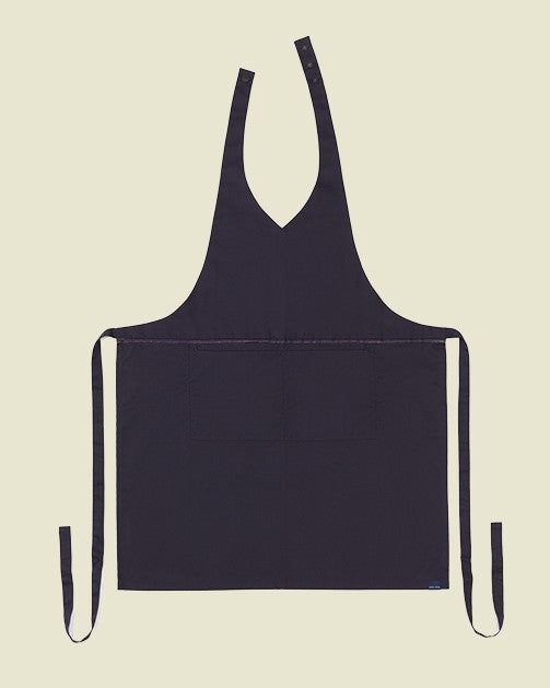 Lucio Verso Midnight Blue V-Neck Classic Apron