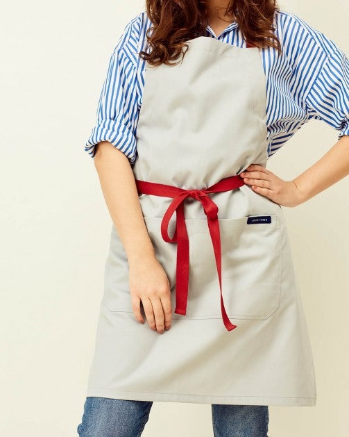 Lucio Verso Pale Grey Classic Apron