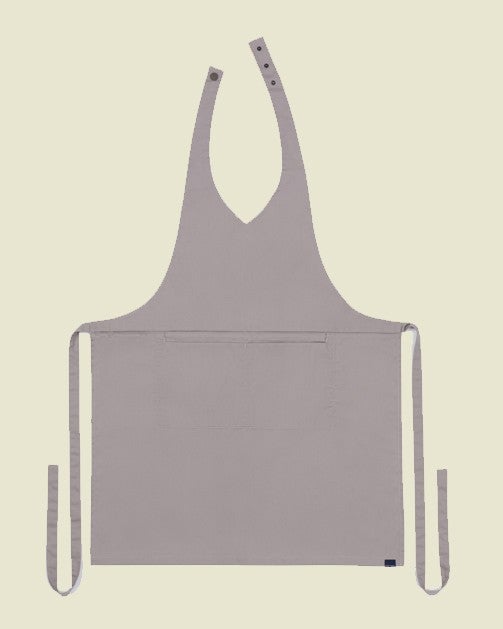 Lucio Verso Slate Grey V-Neck Classic Apron