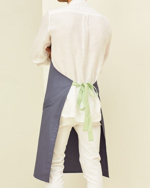 Lucio Verso Steel Blue Classic Apron